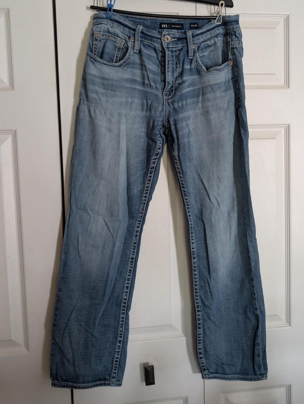 BKE Light Blue Women's Straight-Leg Jeans